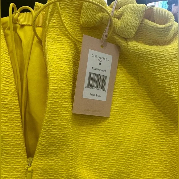 Alexis chella dress in yellow altered to a size small 2-4 - Picture 4 of 4